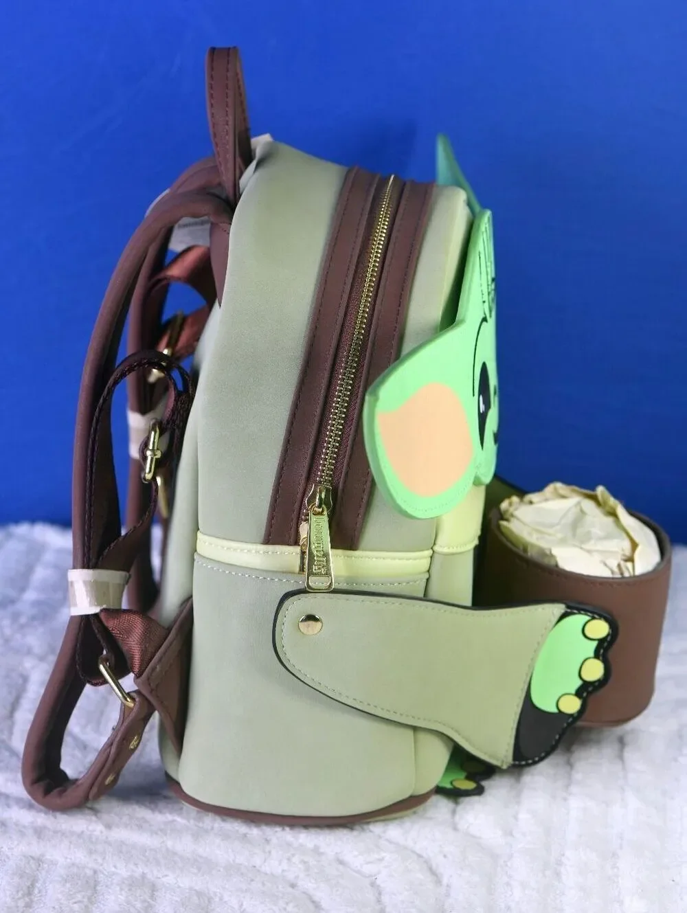 Loungefly Star Wars Mandalorian The Child with Cup Backpack
